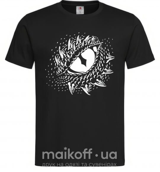 Мужская футболка Глаз дракона Черный фото