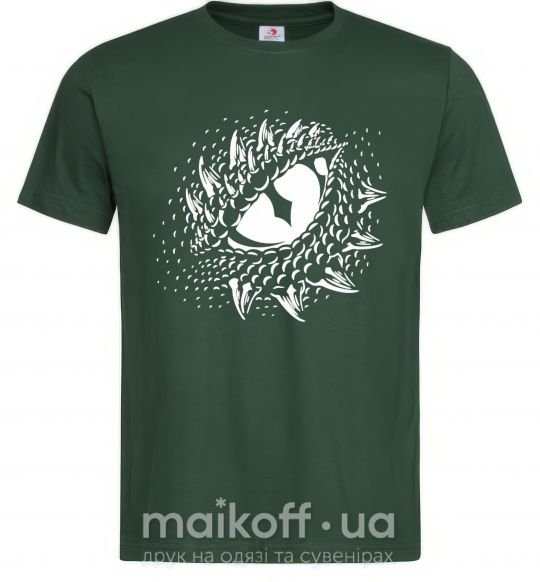 Мужская футболка Глаз дракона Темно-зеленый фото
