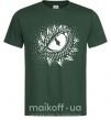 Мужская футболка Глаз дракона Темно-зеленый фото