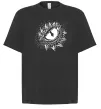Футболка Оверсайз Око дракона Черный фото