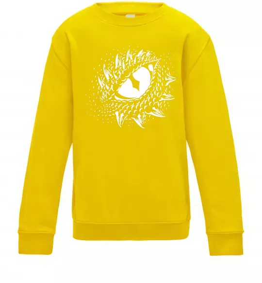 Дитячий світшот Око дракона Сонячно жовтий фото