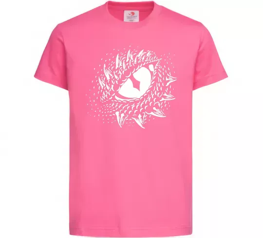 Детская футболка Око дракона Ярко-розовый фото
