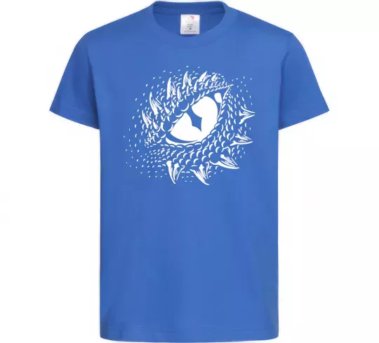 Детская футболка Око дракона Ярко-синий фото