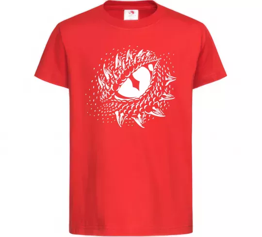 Детская футболка Око дракона Красный фото