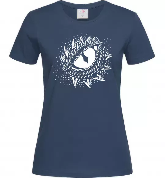 Женская футболка Око дракона Темно-синий фото