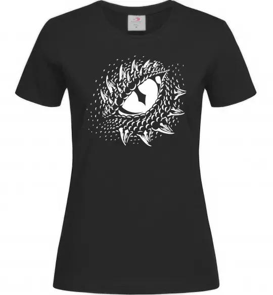 Женская футболка Око дракона Черный фото