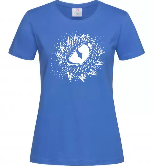 Женская футболка Око дракона Ярко-синий фото