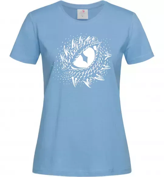 Женская футболка Око дракона Голубой фото