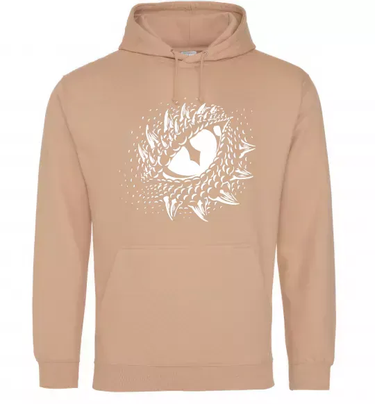 Женская толстовка (худи) Око дракона Песочный фото