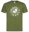 Чоловіча футболка Око дракона Оливковий Чоловіча футболка Око дракона Оливковий фото