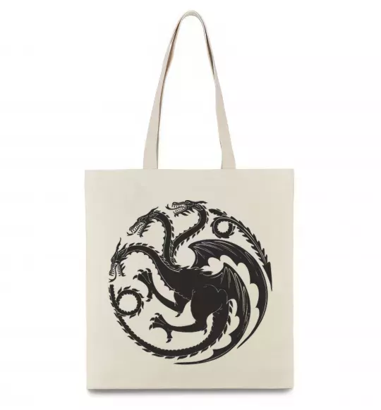 Еко-сумка Герб Таргаріенів Бежевий фото