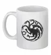 Чашка керамічна Герб Таргаріенів Білий фото