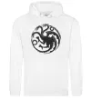 Жіноча толстовка (худі) Герб Таргаріенів Білий фото