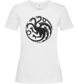 Женская футболка Герб Таргаріенів Белый фото