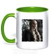 Чашка з кольоровою ручкою Daenerys Зелений фото