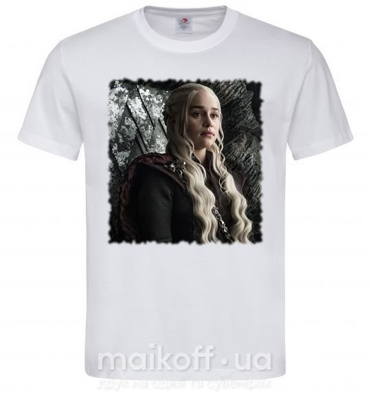 Чоловіча футболка Daenerys Білий фото