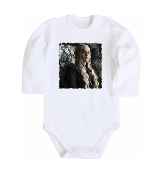 Детский боди Daenerys Белый фото