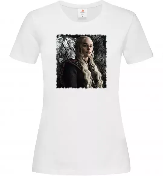 Жіноча футболка Daenerys Білий фото