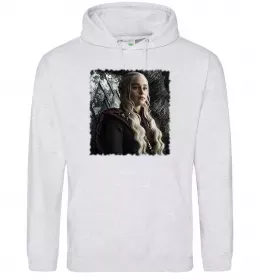 Мужская толстовка (худи) Beer is coming Белый фото