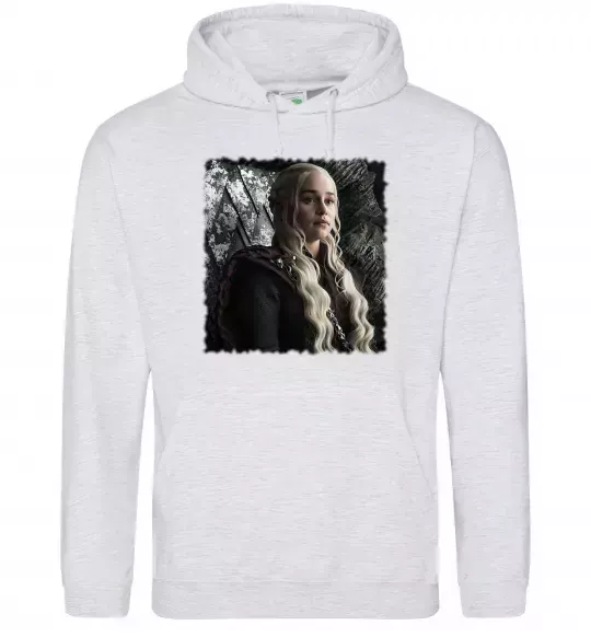 Жіноча толстовка (худі) Daenerys Сірий меланж фото