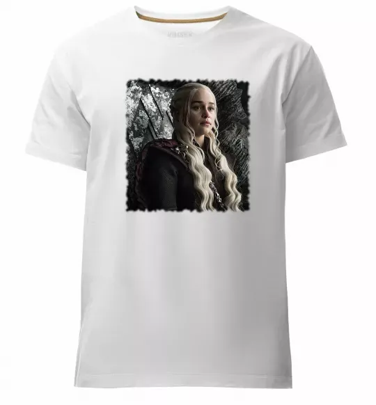 Чоловіча преміум футболка Daenerys Білий фото