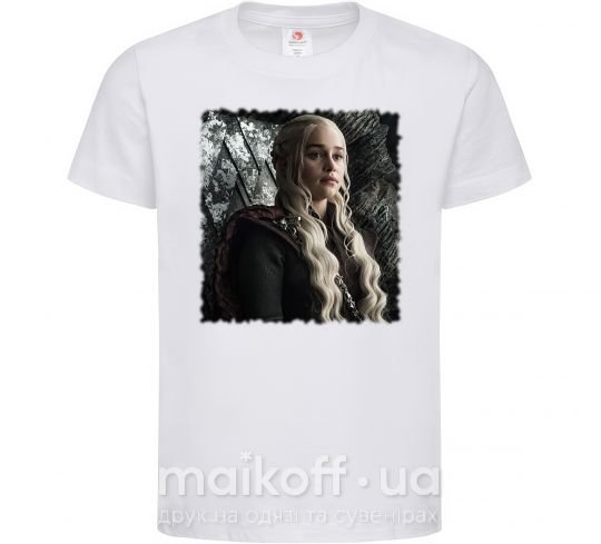 Дитяча футболка Daenerys Білий фото
