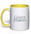 Чашка з кольоровою ручкою Game of Thrones Сонячно жовтий фото