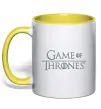 Чашка с цветной ручкой Game of Thrones Солнечно желтый фото