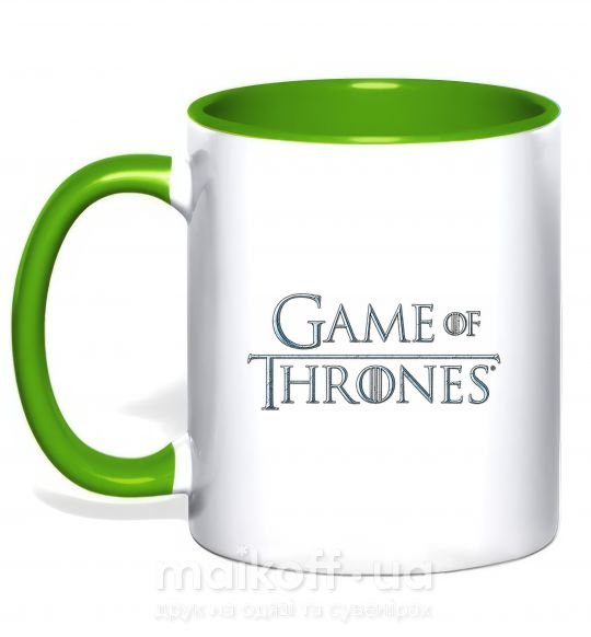 Чашка з кольоровою ручкою Game of Thrones Зелений фото