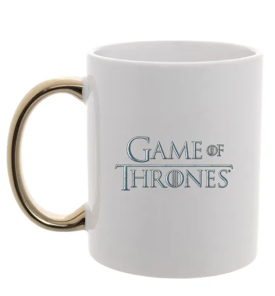 Чашка с цветной ручкой Game of Thrones Золото фото