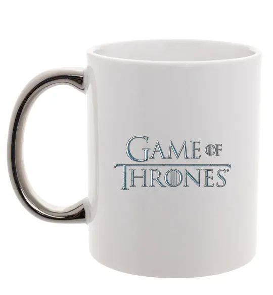 Чашка с цветной ручкой Game of Thrones Серебро фото