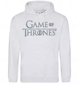 Чоловіча толстовка (худі) Game of Thrones Сірий меланж фото