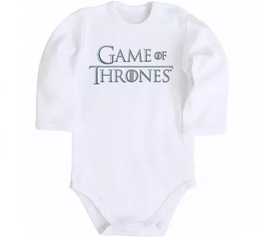 Детский боди Game of Thrones Белый фото