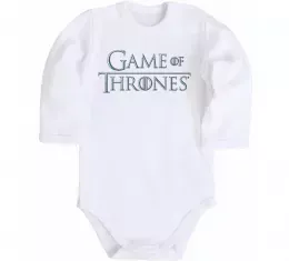 Детский боди I'm the sword in the darkness Белый фото