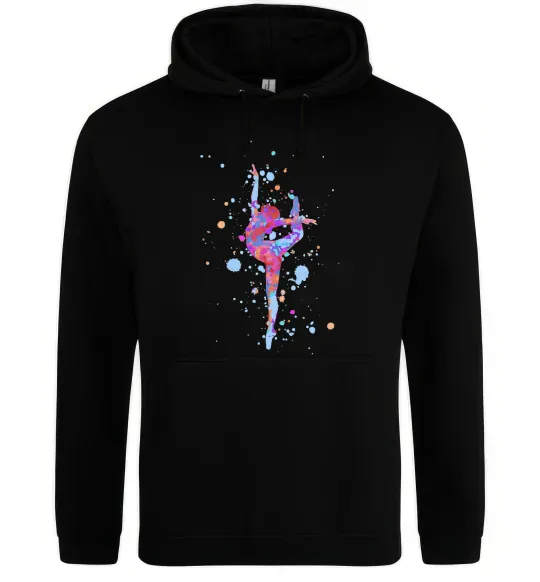 Жіноча толстовка (худі) Гімнастика бризки Чорний фото