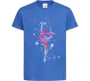 Дитяча футболка Гімнастика бризки Яскраво-синій фото