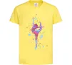 Дитяча футболка Гімнастика бризки Лимонний фото