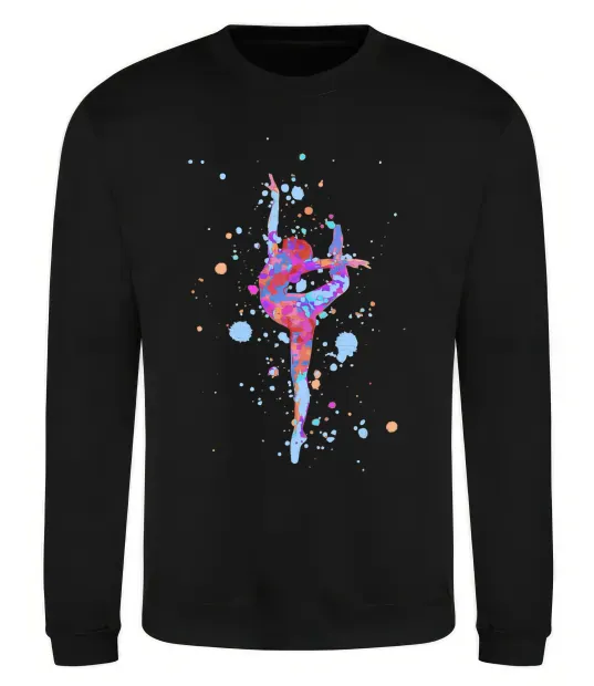 Свитшот Гімнастика бризки Черный фото