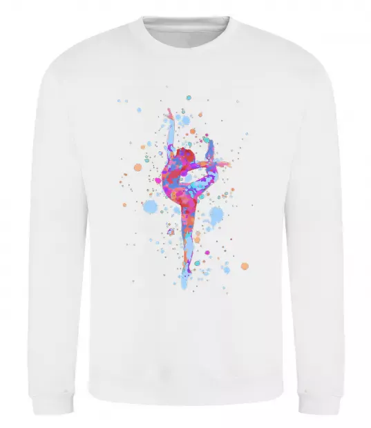 Свитшот Гімнастика бризки Белый фото