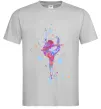 Мужская футболка Гімнастика бризки Серый фото