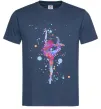 Мужская футболка Гімнастика бризки Темно-синий фото