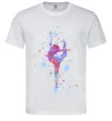 Мужская футболка Гімнастика бризки Белый фото