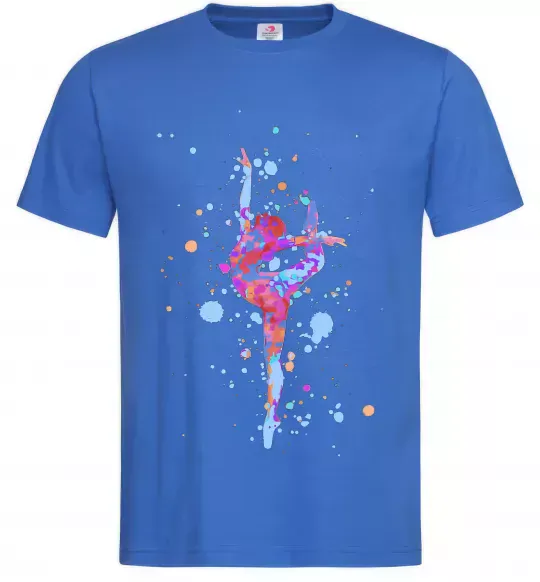 Мужская футболка Гімнастика бризки Ярко-синий фото