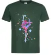 Мужская футболка Гімнастика бризки Темно-зеленый фото