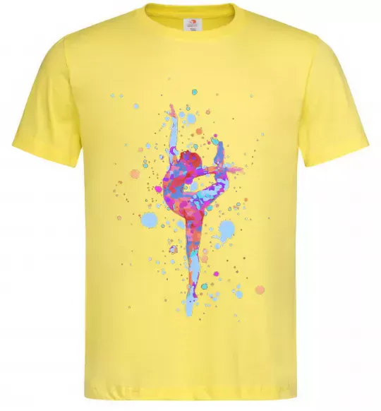 Мужская футболка Гімнастика бризки Лимонный фото
