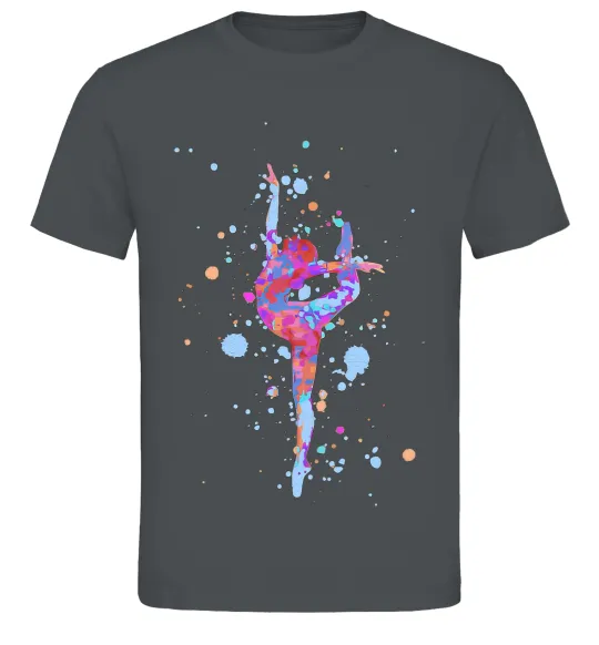 Мужская футболка Гімнастика бризки Графит фото