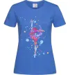 Женская футболка Гімнастика бризки Ярко-синий фото