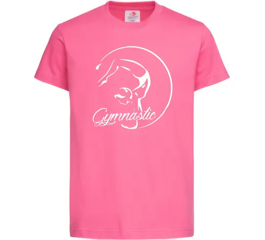 Дитяча футболка Gymnastic Яскраво-рожевий фото