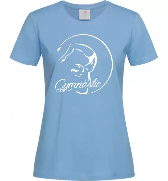 Женская футболка Gymnastic Голубой фото
