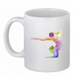 Чашка керамічна Гімнастка геометрія